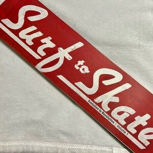 Surf to Skate Book beautifully illustrated. Pics of past surf and skateboards.